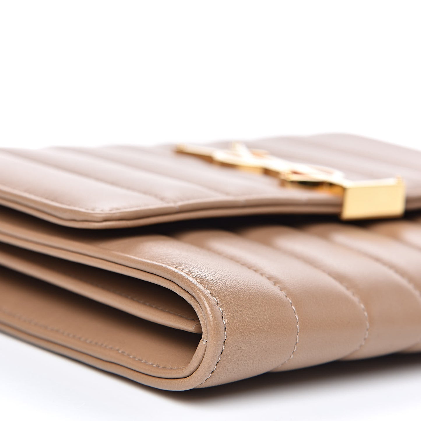 Lambskin Matelasse Monogram Vicky Chain Wallet Peru