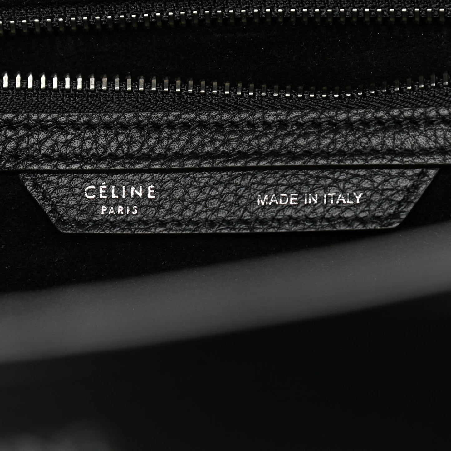 Drummed Calfskin Mini Luggage Black