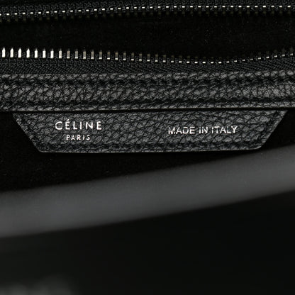 Celine Drummed Calfskin Mini Luggage Black 6 of 15