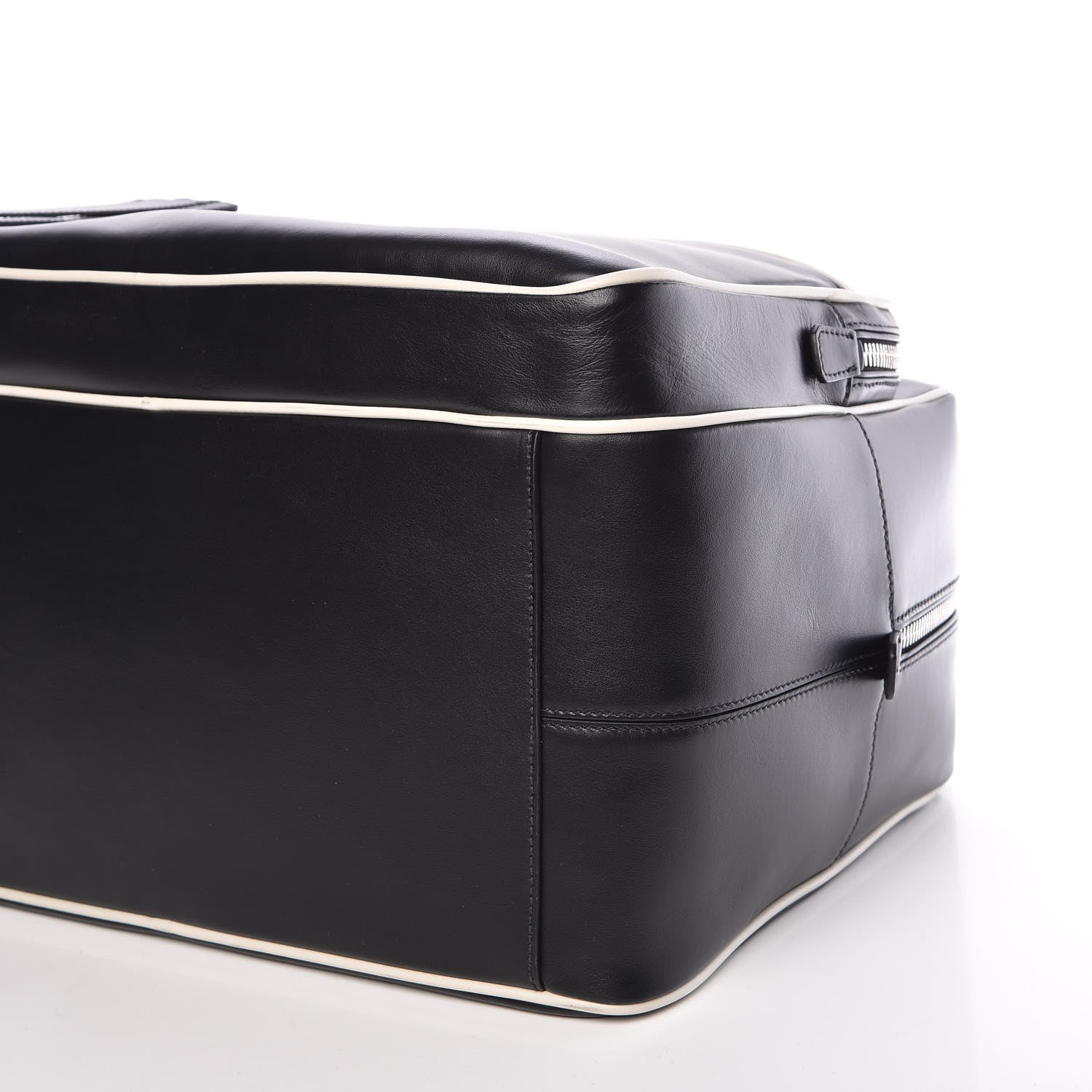 Prada Vitello Bicolor Bowler Black Talco 9 of 10