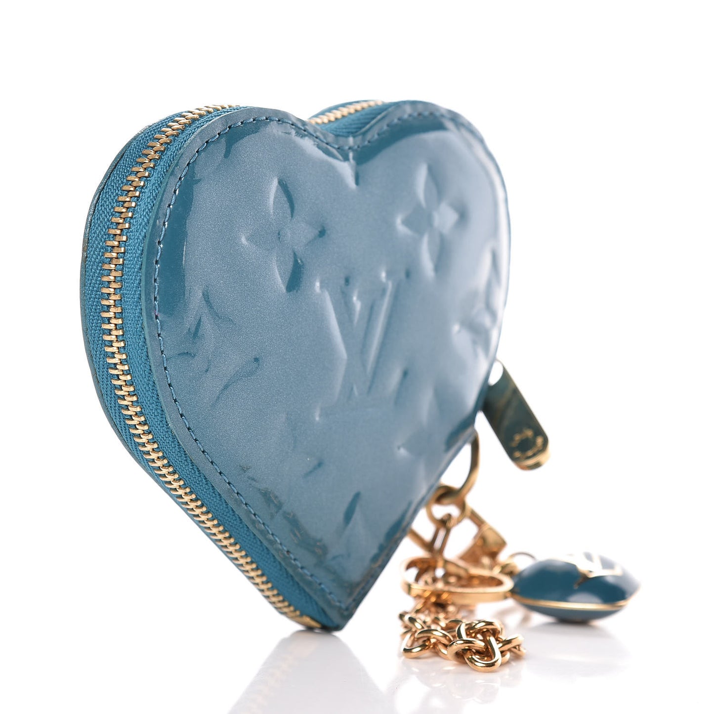 Vernis Heart Coin Purse Blue Galactic