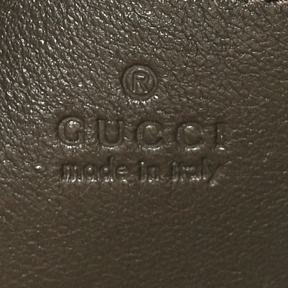 Gucci Sakai Be Green Calfskin Diagonal Stitched Blondie Top Handle Bag Craclet Brown 6 of 10