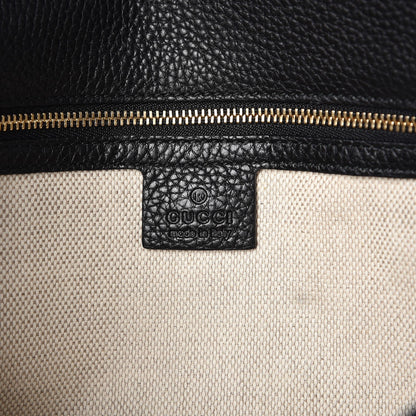 Gucci Pebbled Calfskin Medium Soho Clutch Black 6 of 8
