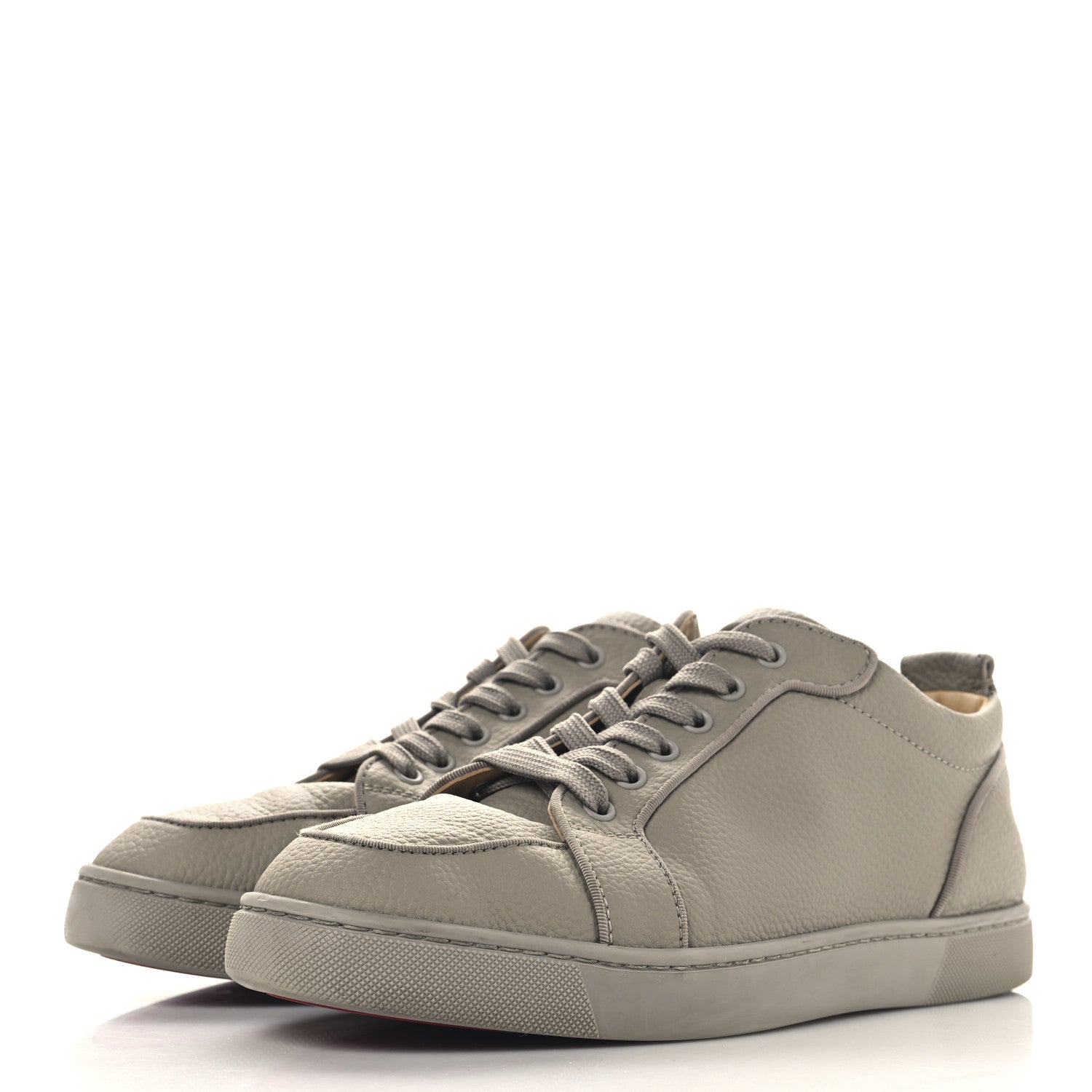 Christian Louboutin Grained Calfskin Rantulow Orlato Flat Sneakers 43 Goose 4 of 12