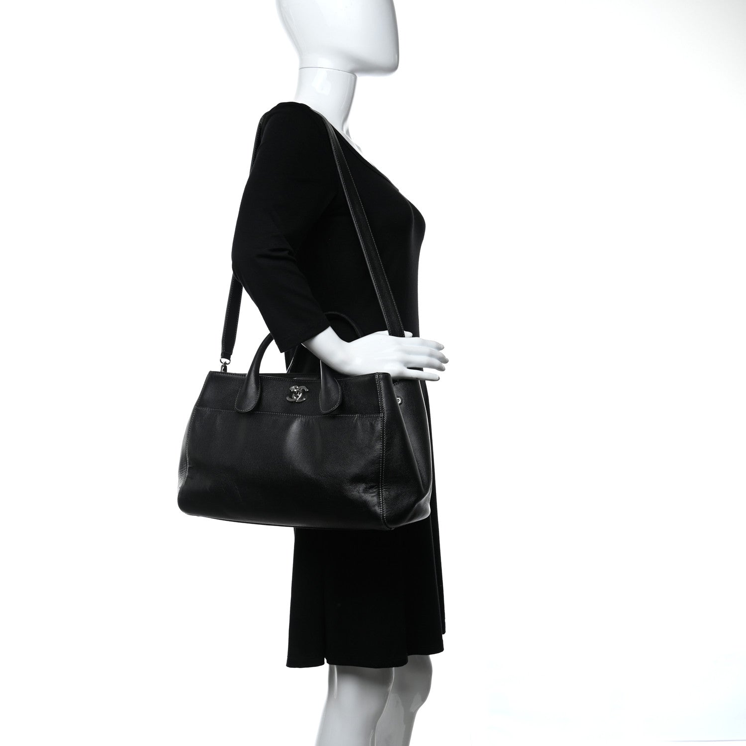 Chanel Caviar Cerf Executive Shopper Tote Black 2 of 11