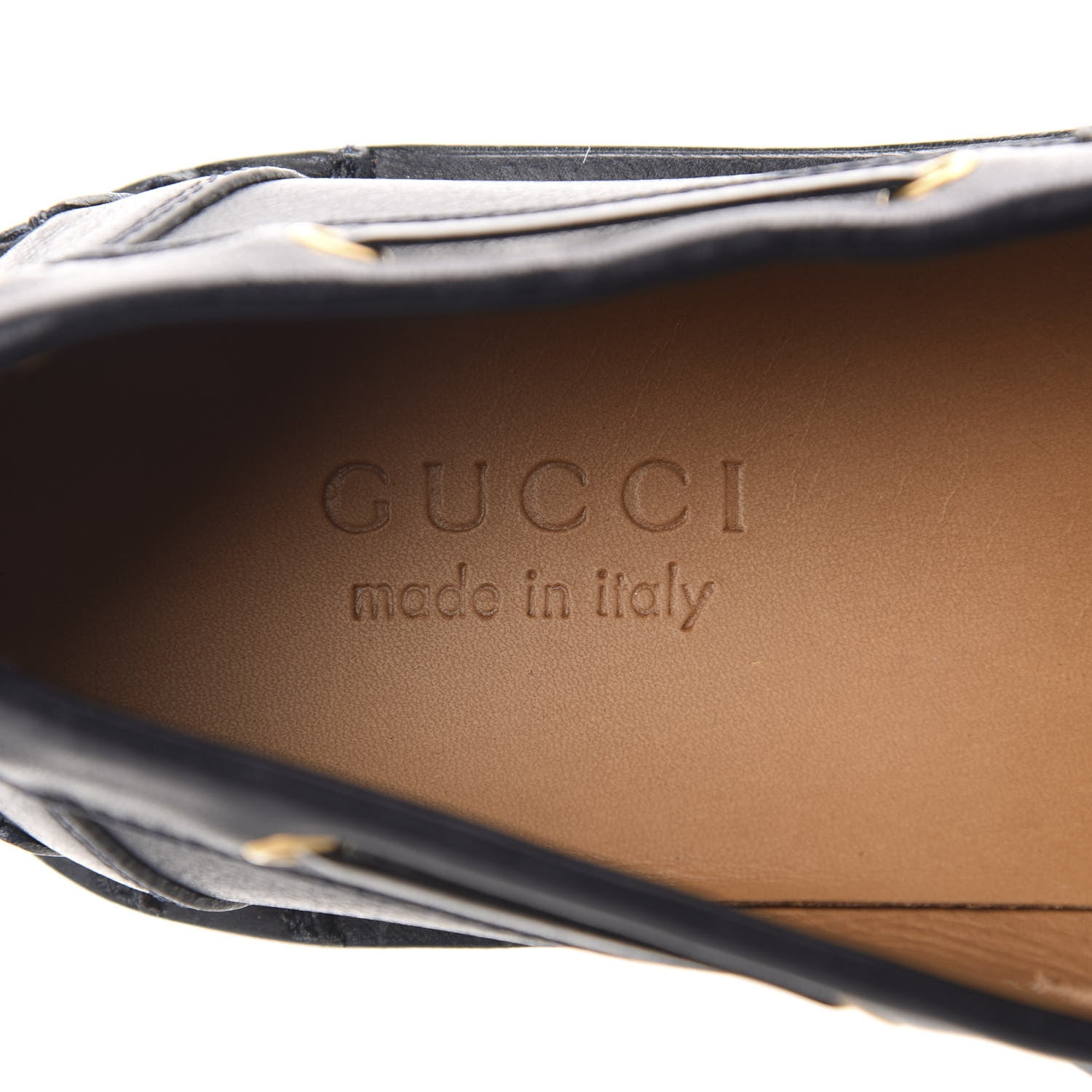 Gucci Calfskin Mens Delta Boat Loafers 8 Black 7 of 10
