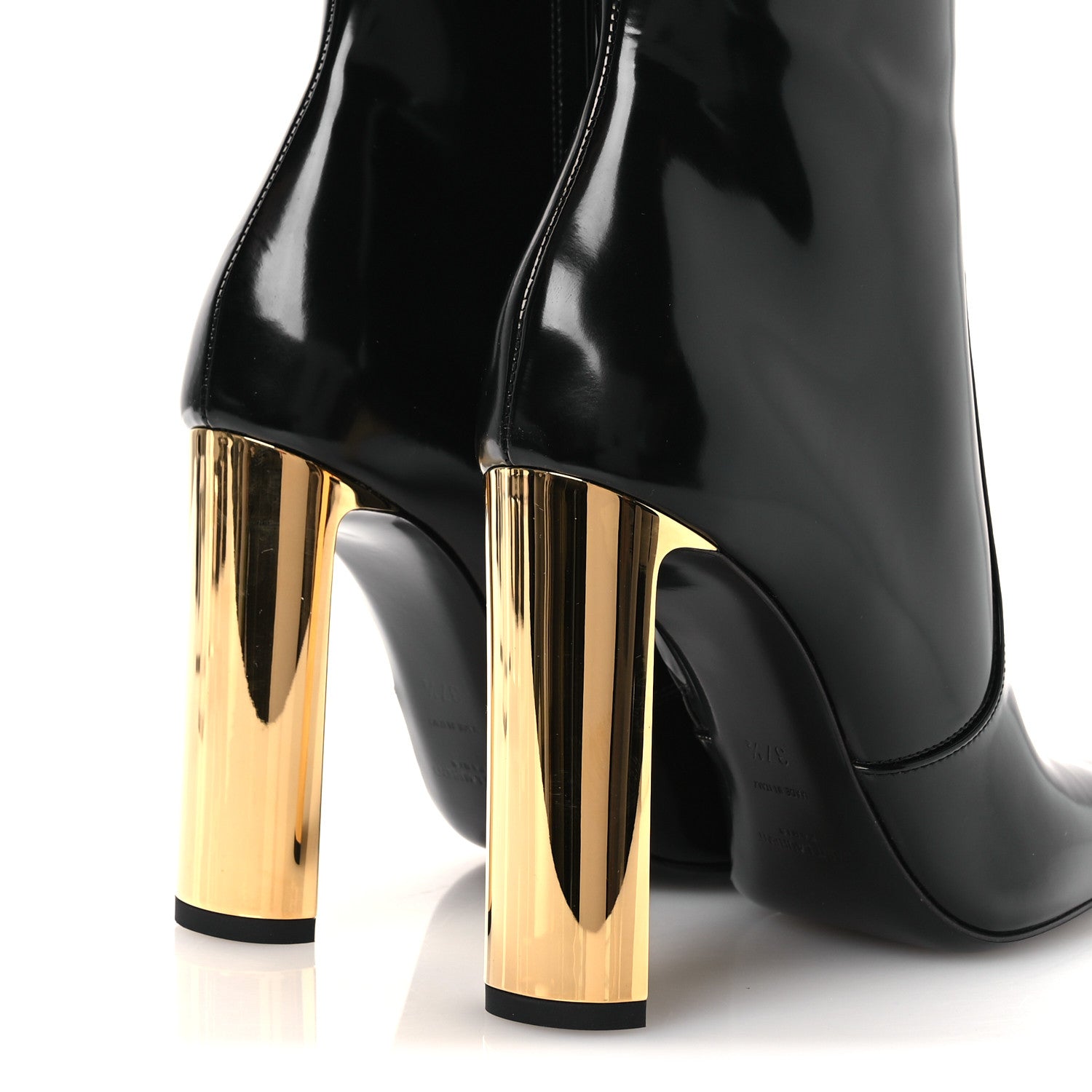 Saint Laurent Vitello Marilyn Auteuil 105 Ankle Zip Boots 37.5