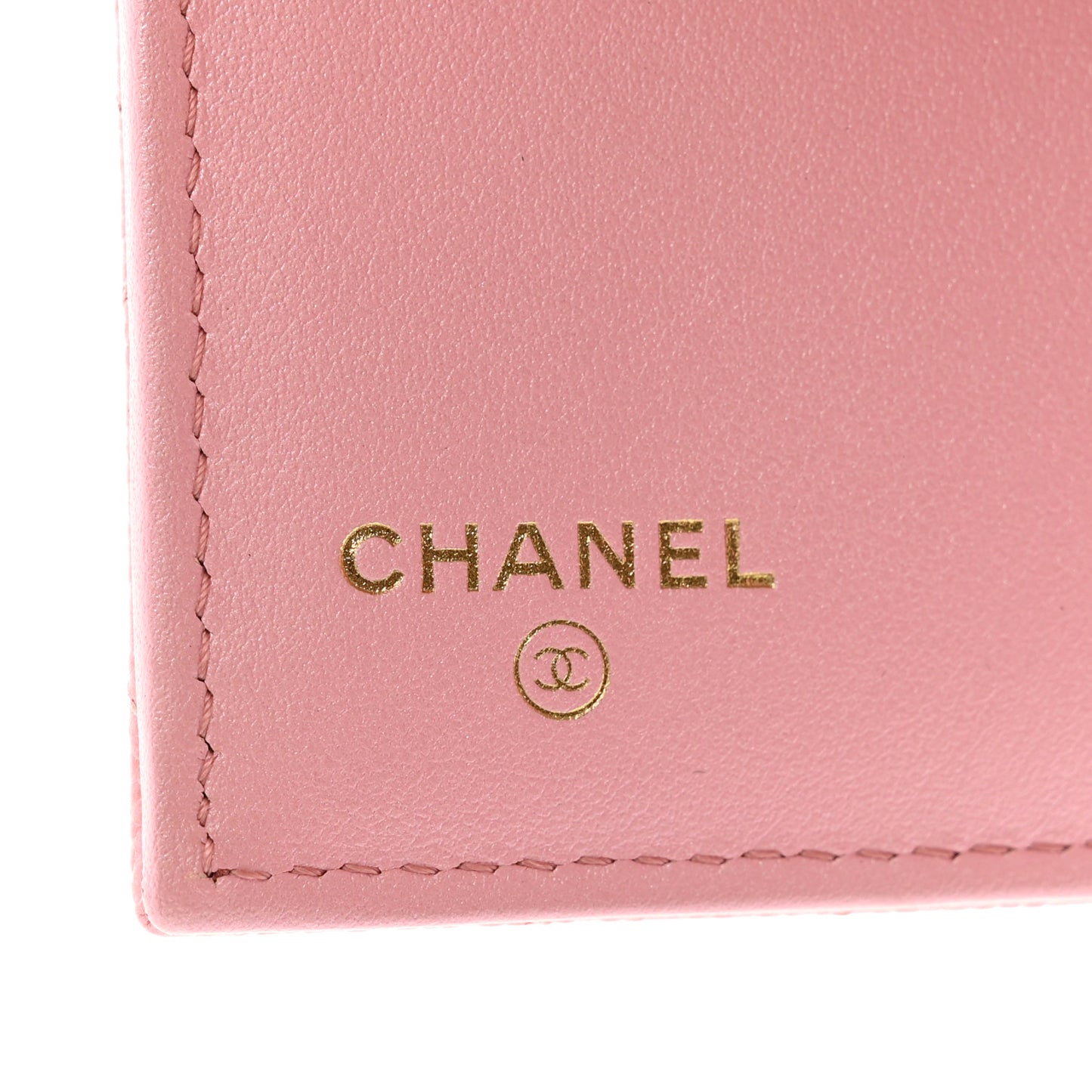 Iridescent Caviar Quilted Small Flap Wallet Rose Pink