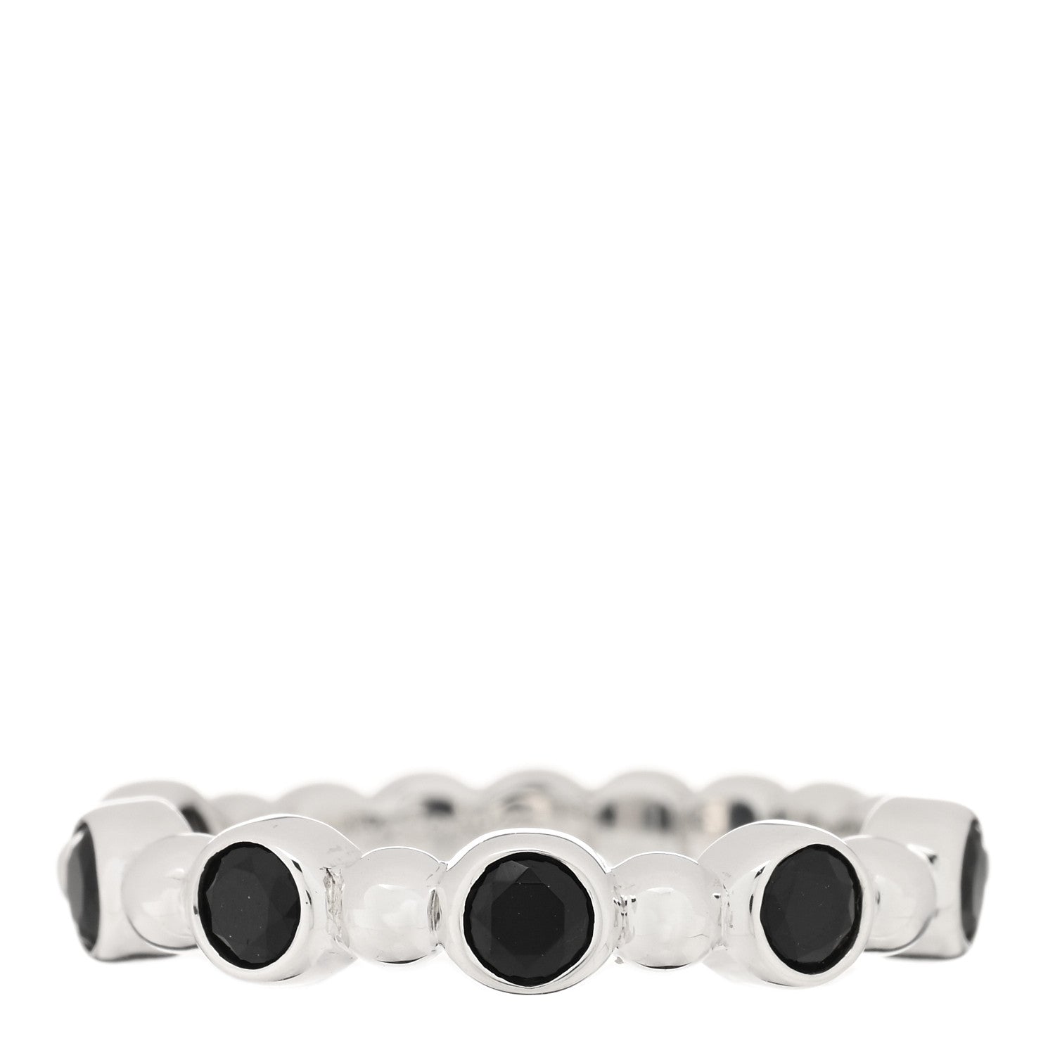 Tiffany Sterling Silver Black Spinel Ziegfeld Ring 52 6 1 of 4