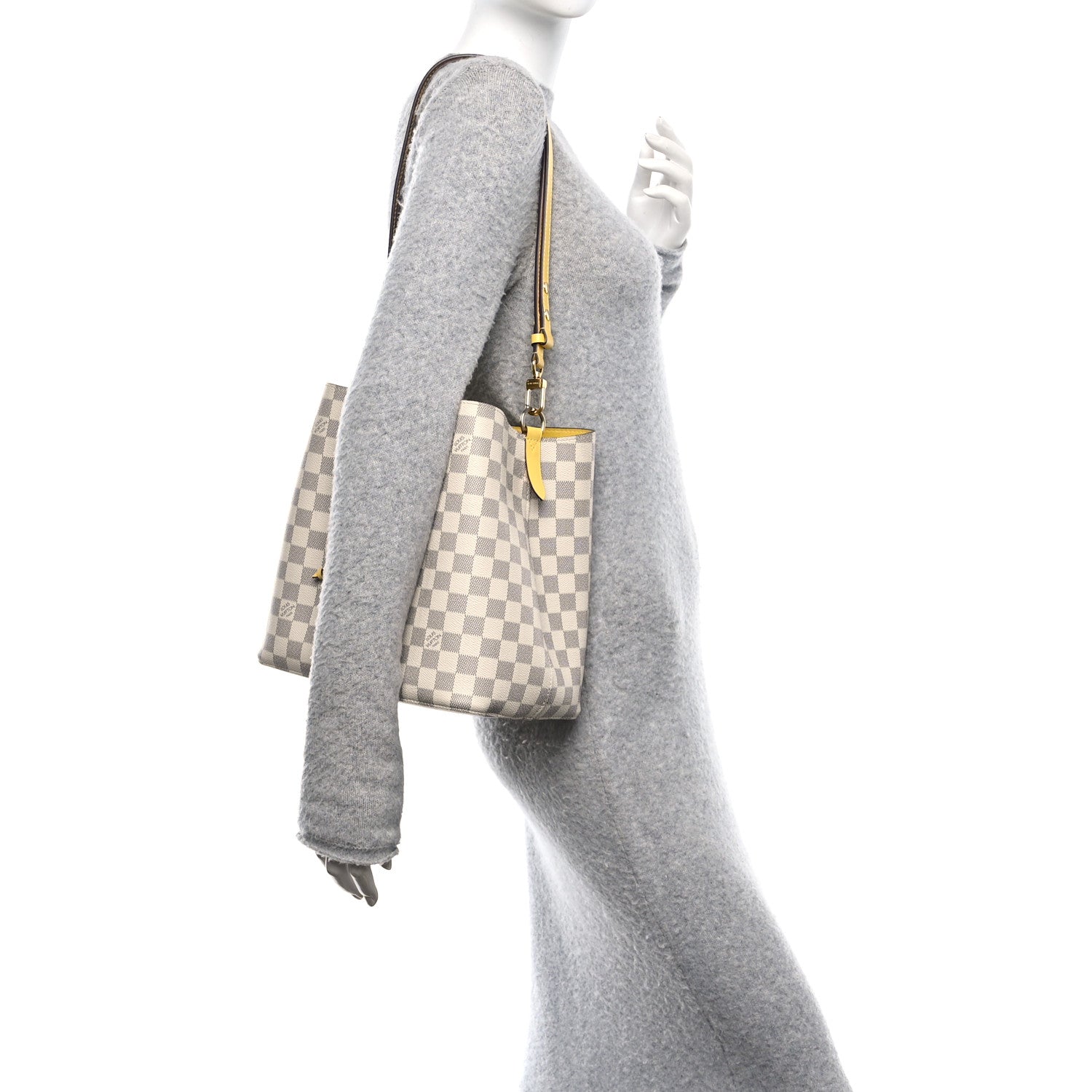 Louis Vuitton Damier Azur Neonoe MM Pineapple 2 of 10