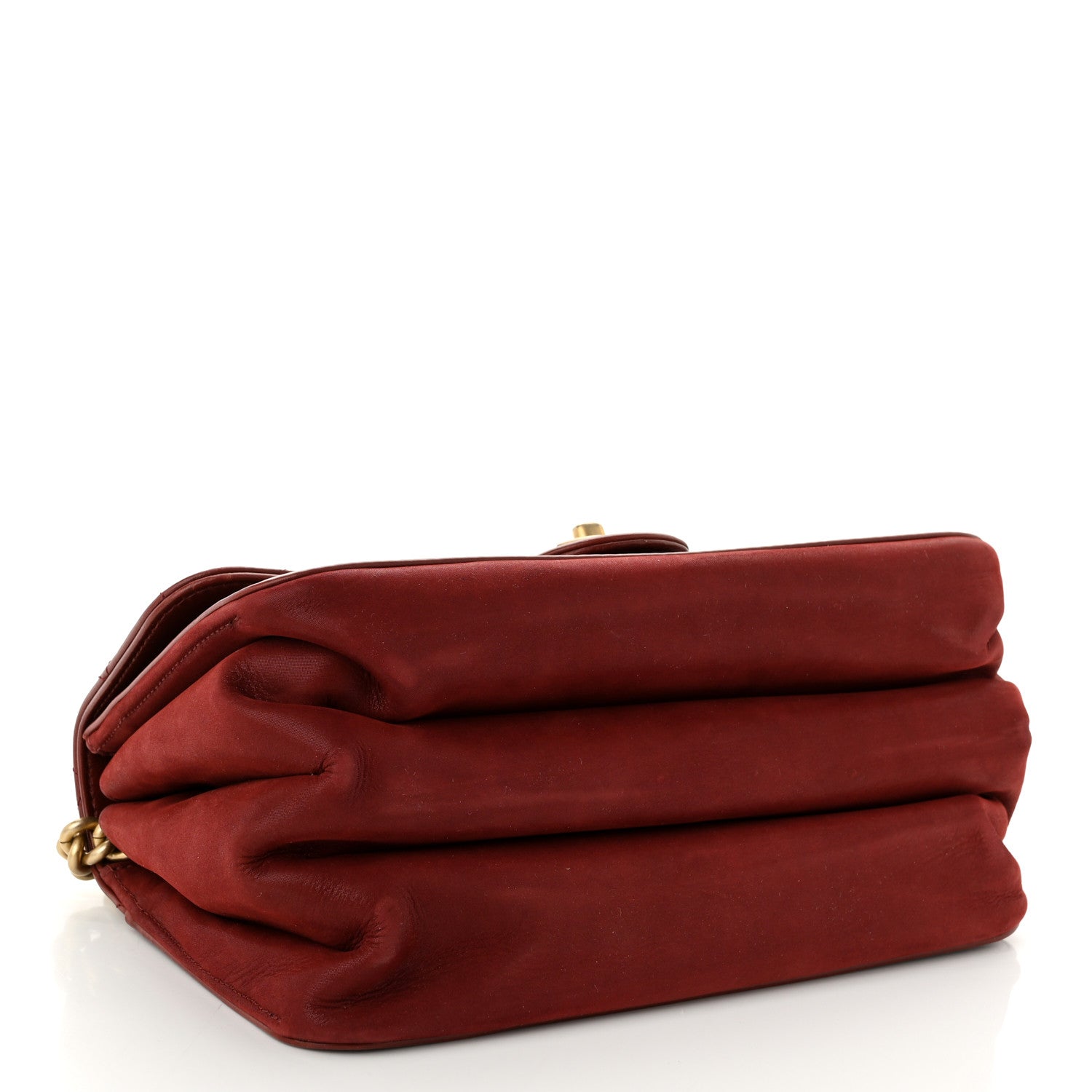 Chanel Iridescent Calfskin Quilted Small Straight Lined Flap Red 4 of 10