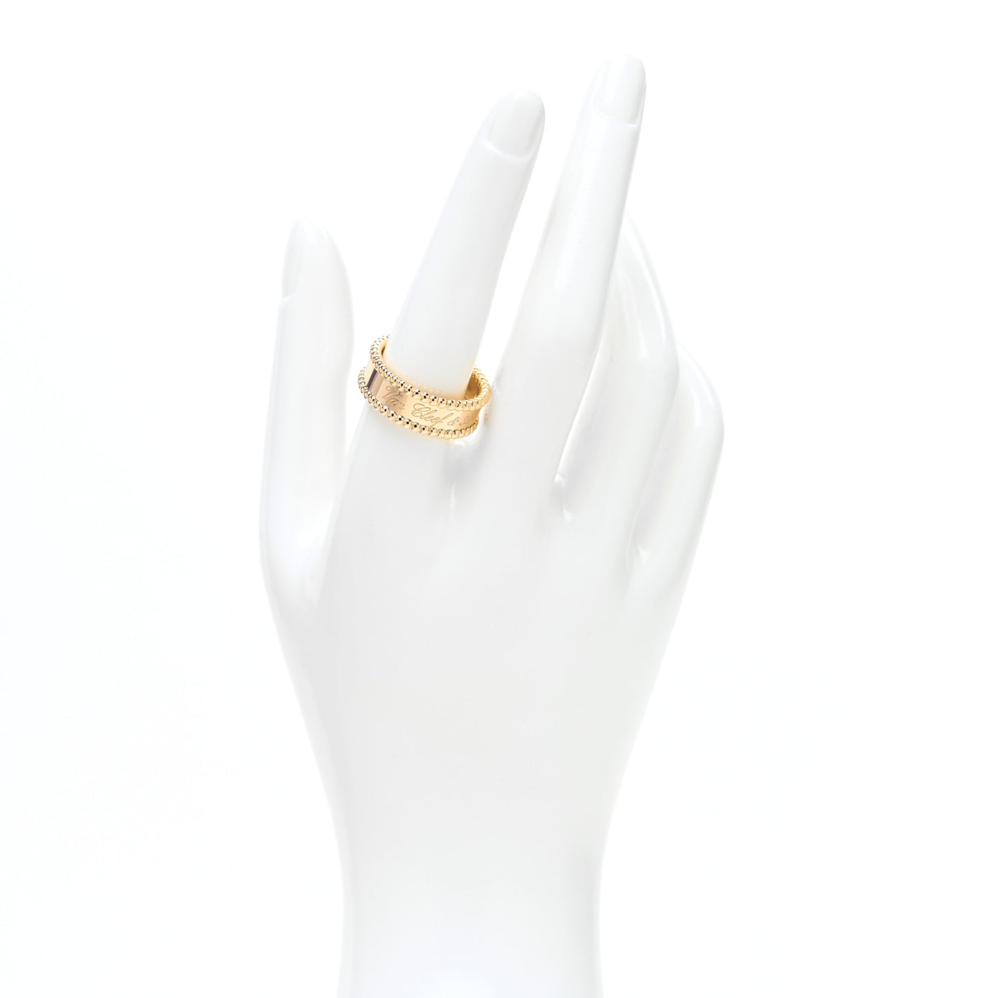 18K Yellow Gold Perlee Signature Ring 59 8.75