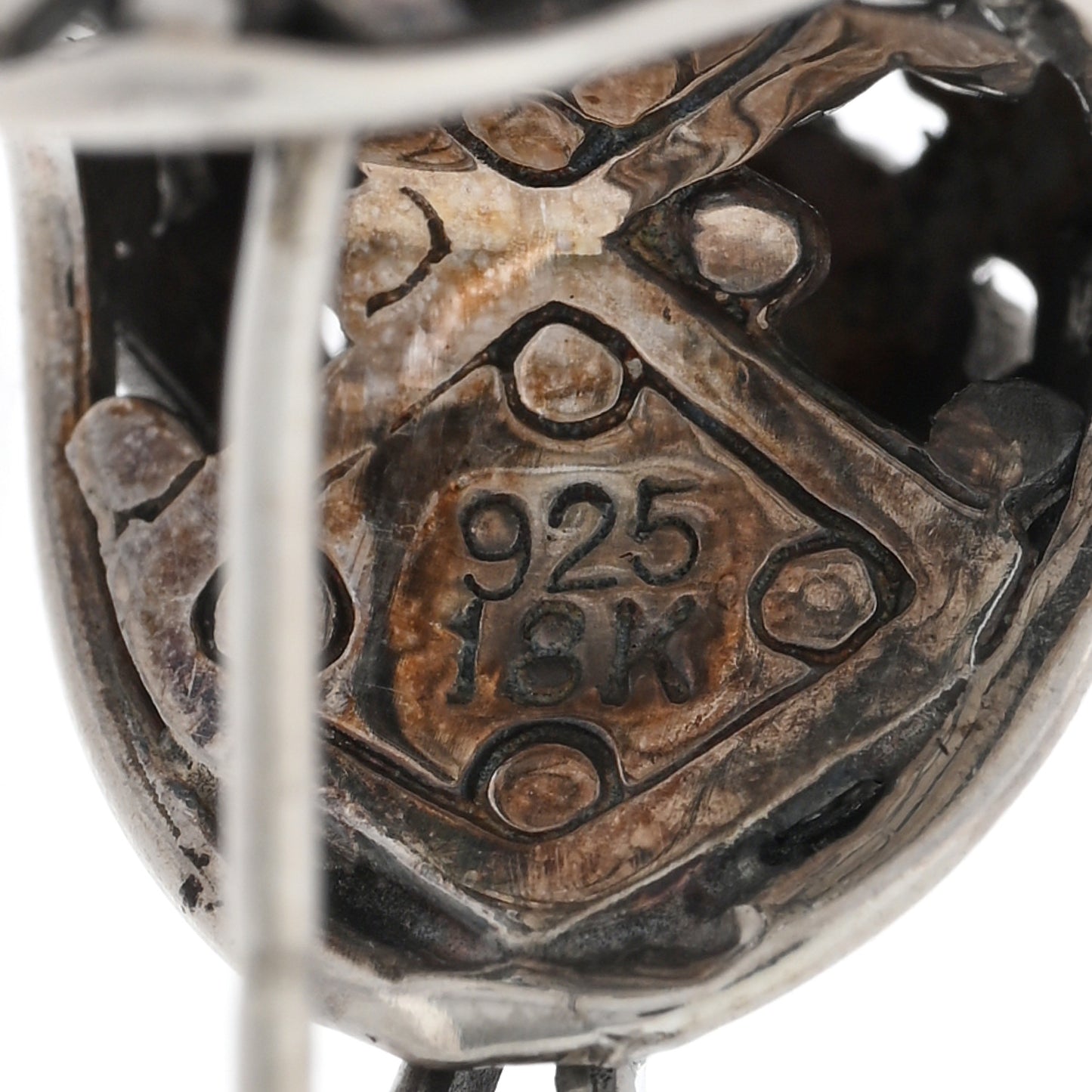 Sterling Silver 18K Yellow Gold Jaisalmer Dot Buddha Belly Earrings