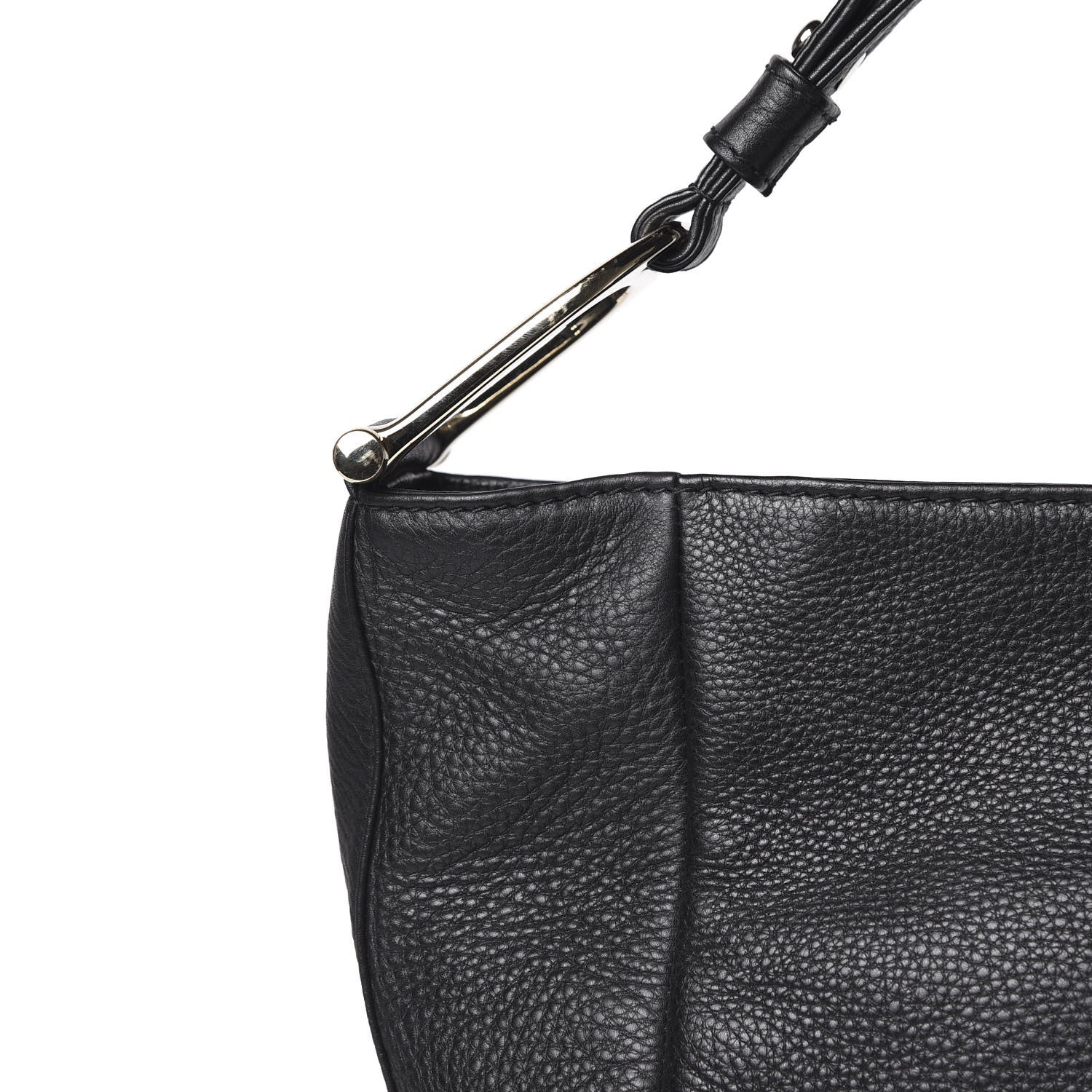Gucci Calfskin Medium Greenwich Shoulder Bag Black 7 of 9