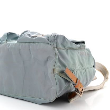 Prada Nylon Vela Patent Backpack Blue 10 of 12