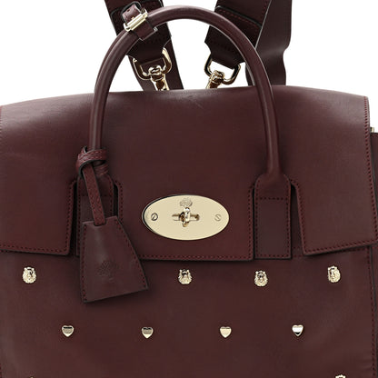 Mulberry Calfskin Studded Medium Cara Delevingne Convertible Satchel Oxblood 8 of 10