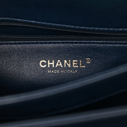 Chanel Lambskin Quilted Medium Trendy CC Flap Dual Handle Bag Navy Blue 6 of 10