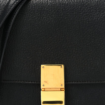 Celine Goatskin Medium Classic Box Flap Bag Black 8 of 15