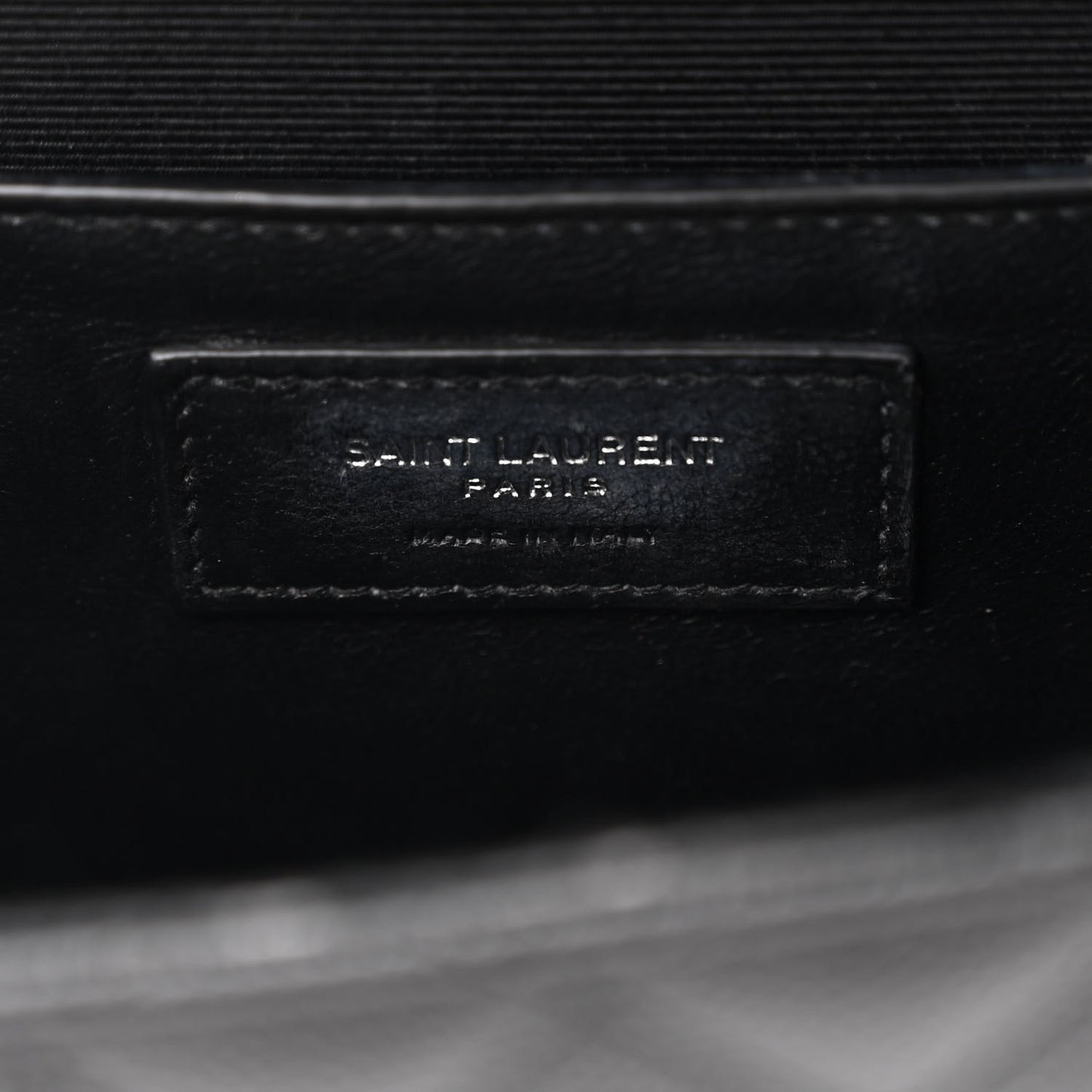 Grain De Poudre Textured Mixed Matelasse Triquilt Medium Monogram Satchel Black