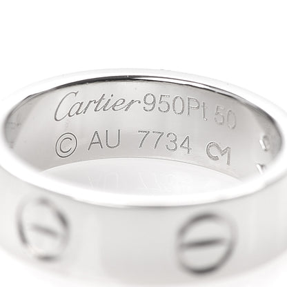 Cartier Platinum 5.5mm LOVE Ring 50 5.25 4 of 4