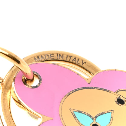 Louis Vuitton Enamel Vivienne Bag Charm Key Holder Multicolor 4 of 6