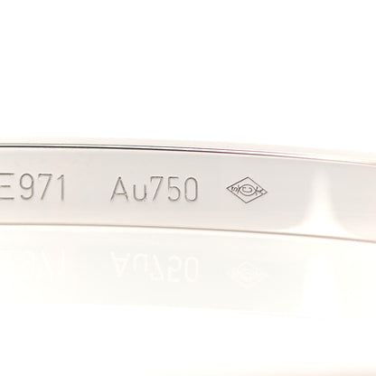 Cartier 18K White Gold 6 Diamond Small LOVE Bracelet 17 4 of 5