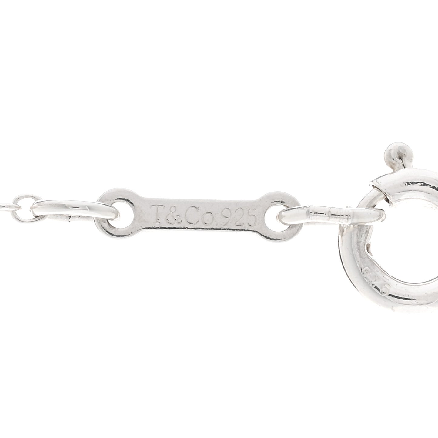 Sterling Silver 12mm Elsa Peretti Cross Pendant Necklace