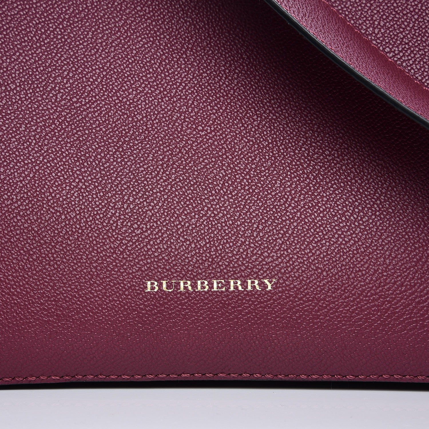 Burberry Soft Grain Calfskin House Check Small Helmsley Crossbody Dark Plum 6 of 8