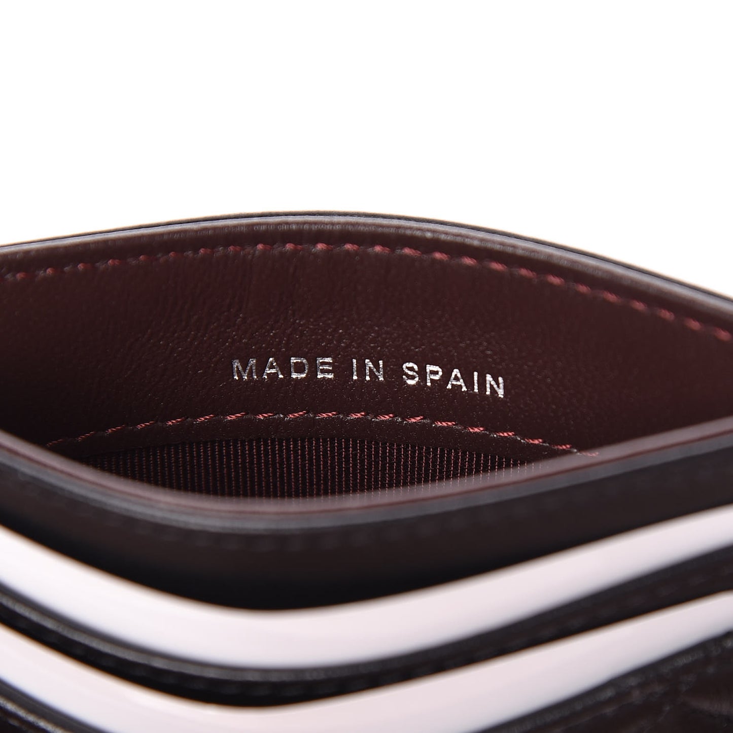 Lambskin Quilted Card Holder Black