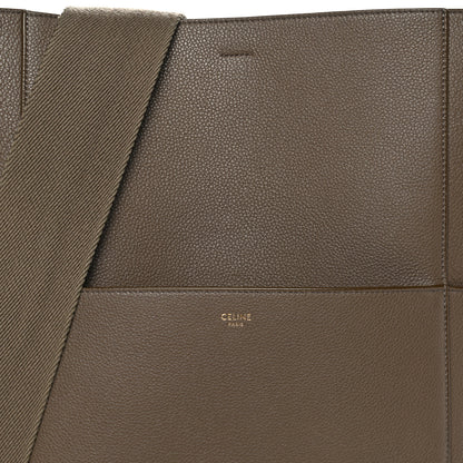 Celine Soft Grained Calfskin Sangle Bucket Bag Taupe 7 of 14