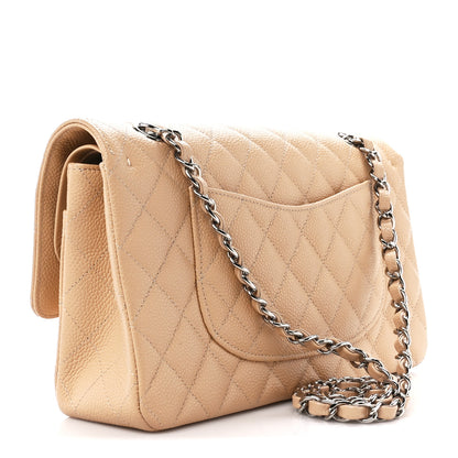 Chanel Caviar Quilted Medium Double Flap Beige Clair 3 of 11