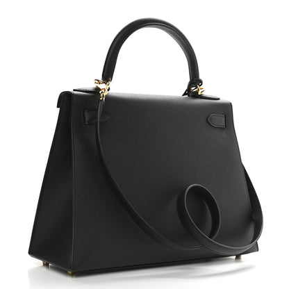 Hermes Epsom Kelly Sellier 28 Black 3 of 10