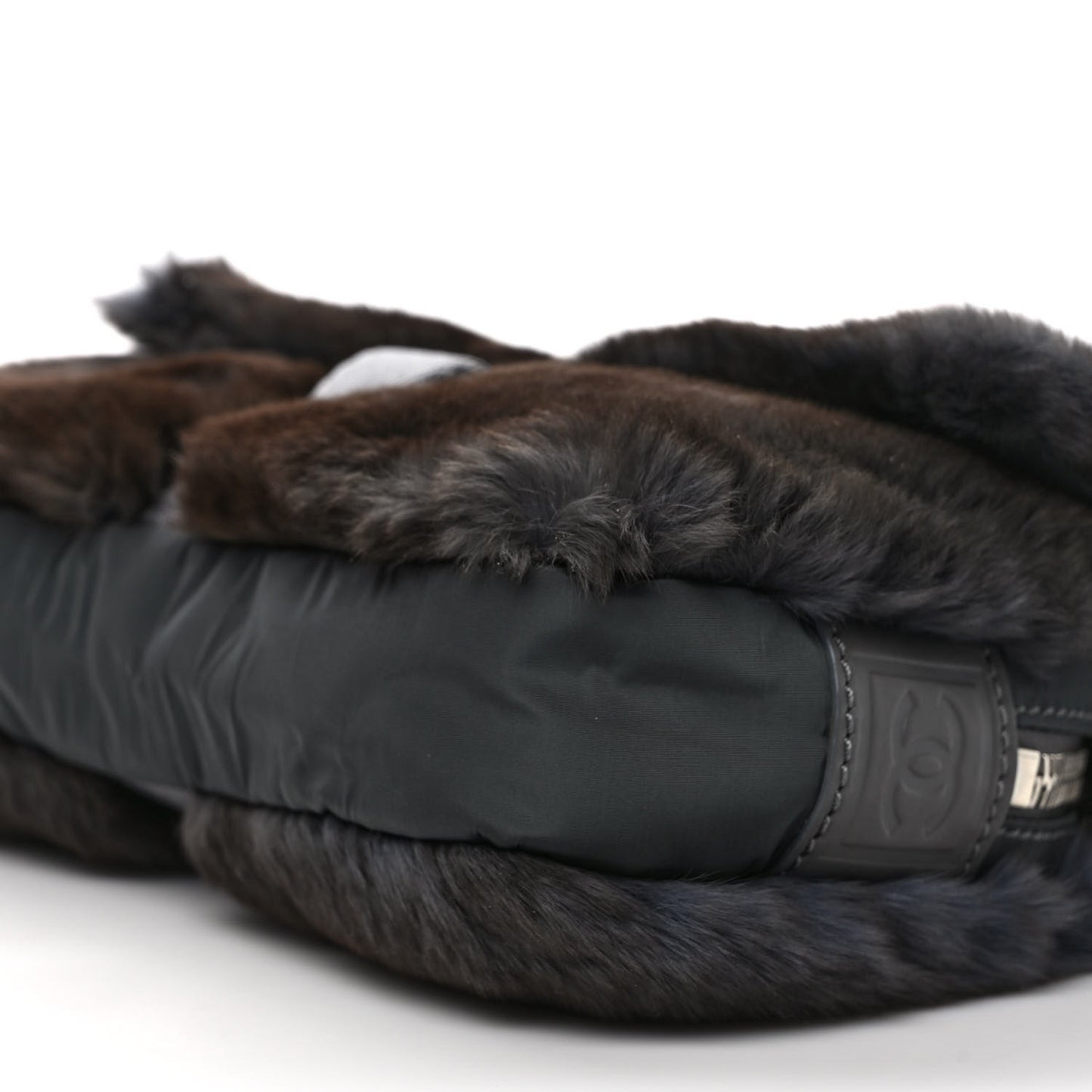 Rabbit Fur Sport Flap Dark Grey