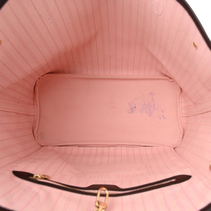 Louis Vuitton Damier Ebene Neo Neverfull MM Rose Ballerine 5 of 10