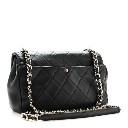 Chanel Lambskin Quilted Resin Bi-Color Chain Flap Bag Black 3 of 10
