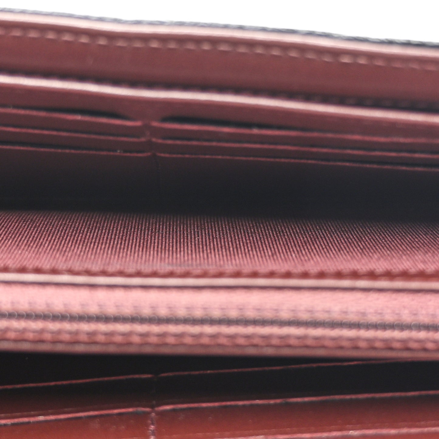 Caviar Quilted Large Gusset Flap Wallet Black