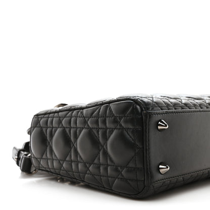 Christian Dior Lambskin Cannage Small My ABCDior Lady Dior Black 9 of 11