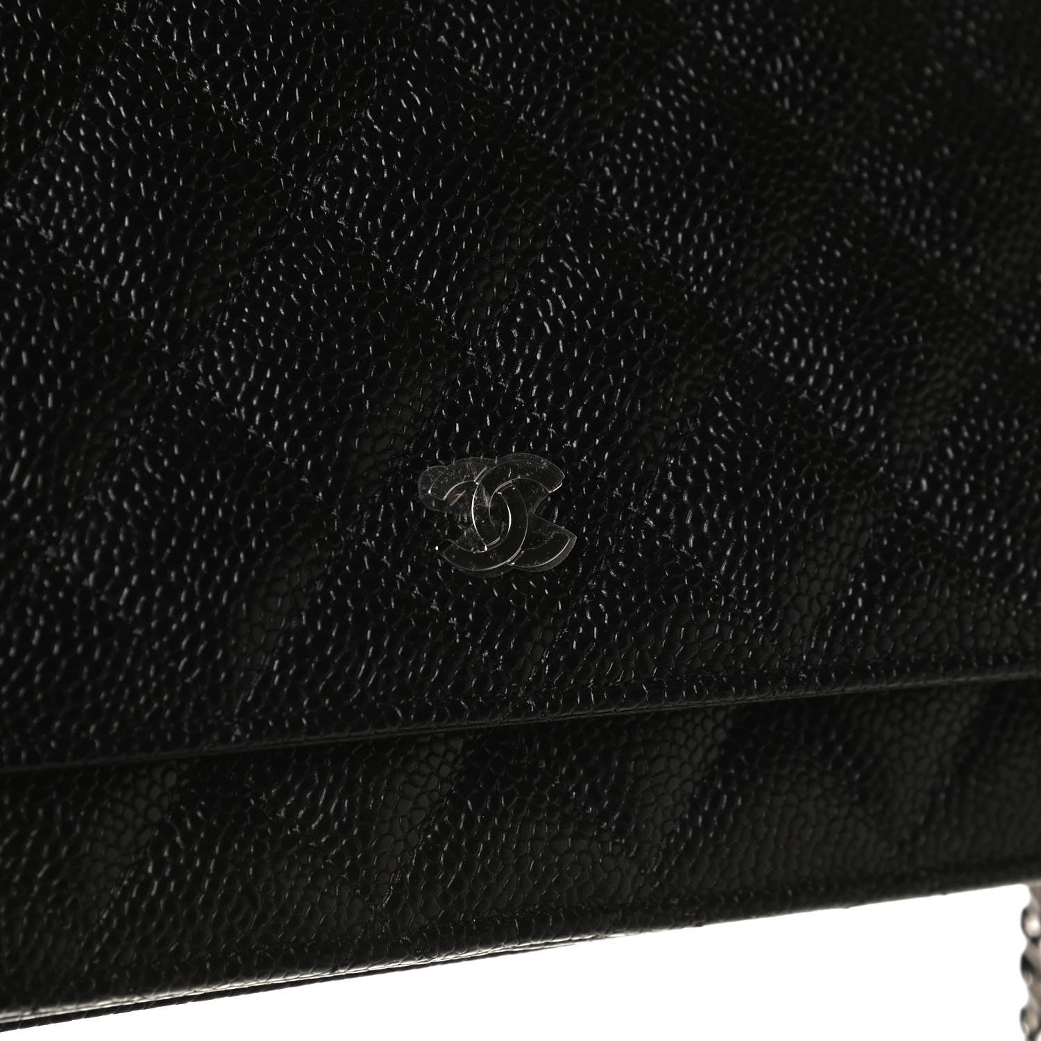 Chanel Caviar Quilted Wallet On Chain WOC Black 12 of 13
