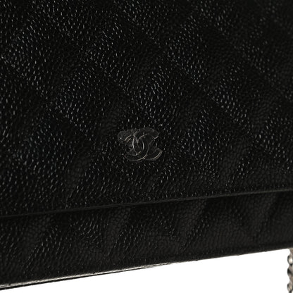Chanel Caviar Quilted Wallet On Chain WOC Black 12 of 13