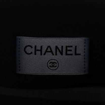 Chanel Caoutchouk CC High Boots 37 Black White 6 of 9