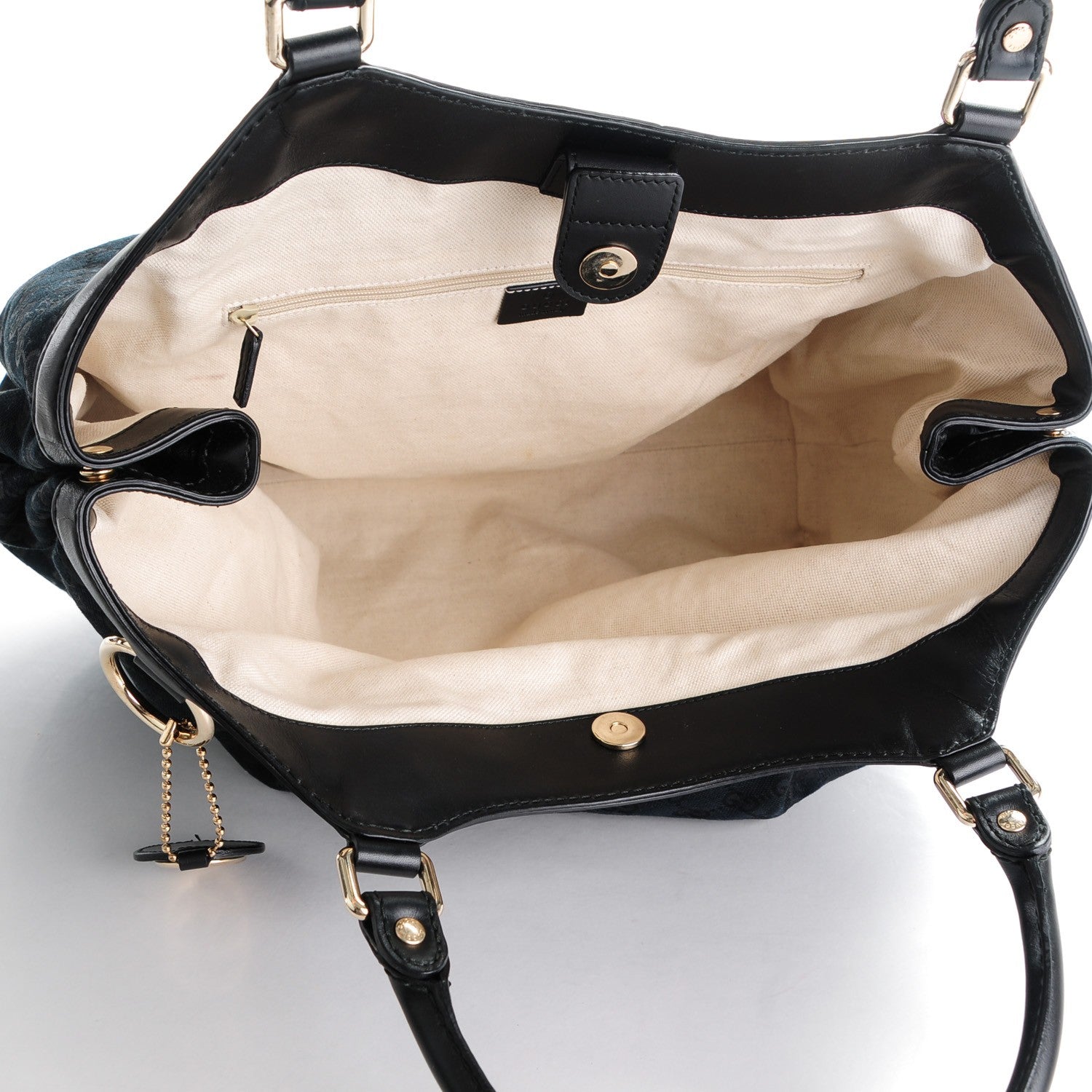 Gucci Monogram Large Sukey Tote Black 5 of 7