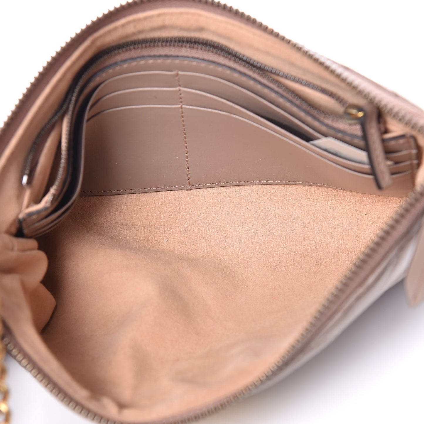Calfskin Matelasse Mini GG Marmont Chain Bag Porcelain Rose