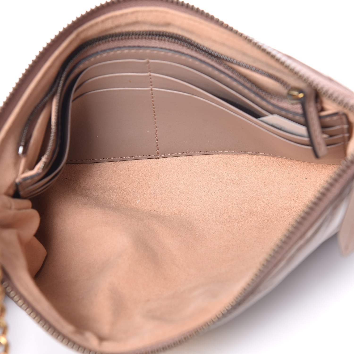 Gucci Calfskin Matelasse Mini GG Marmont Chain Bag Porcelain Rose 5 of 8