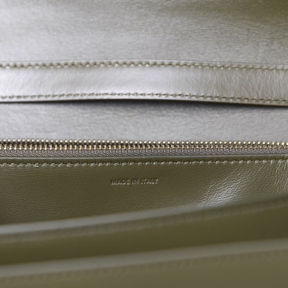 Celine Box Calfskin Classic Box Medium Flap Bag Army Green 8 of 9