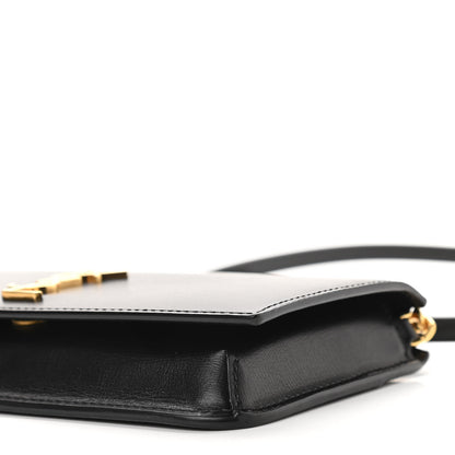 Saint Laurent Smooth Calfskin Monogram Phone Holder Crossbody Black 9 of 9