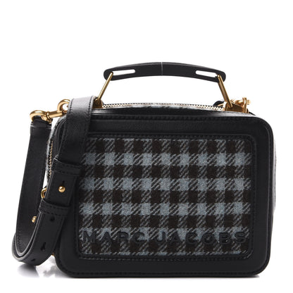 Marc Jacobs Calfskin Tweed The Box 20 Crossbody Black Multicolor 1 of 9