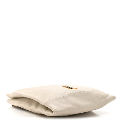 Saint Laurent Lambskin Matelasse Monogram Medium Jamie 4.3 Pochon Crema Soft 5 of 11
