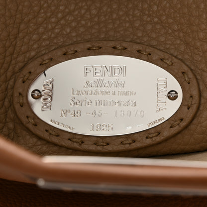 Fendi Cuoio Romano Selleria Bi-Color Medium Peekaboo Iconic Satchel Mou Deserto 7 of 11