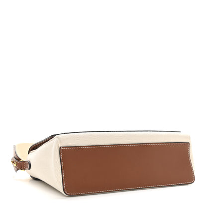 Burberry Canvas Horseferry Print Note Crossbody Bag Natural Tan 4 of 10