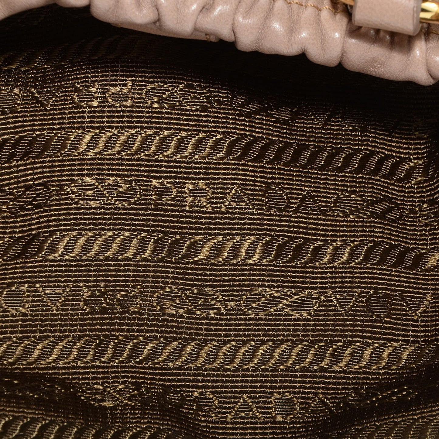 Nappa Gaufre Mini Crossbody Bag Cammeo